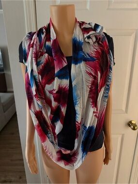 McQ Alexander McQueen Patterned Women's Floral Feather Open Front Top